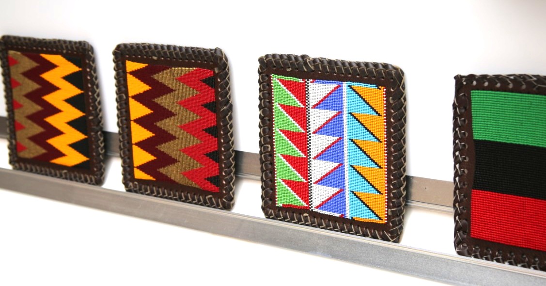 Geometric square-shaped placemat