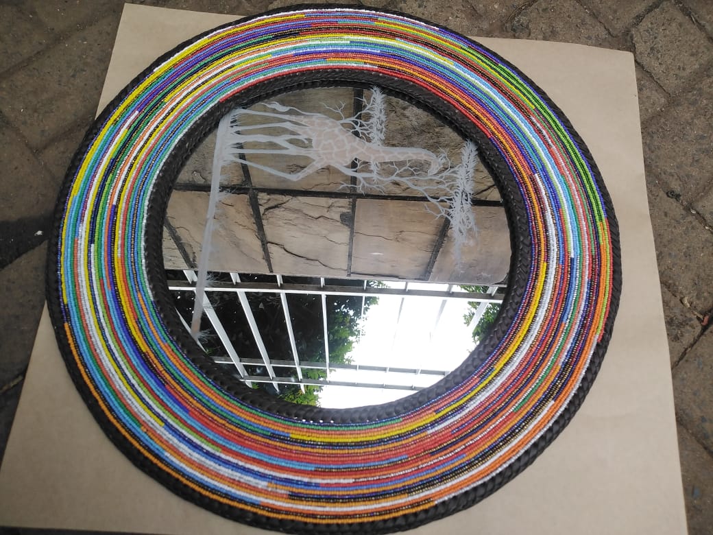 Savannah Themed Engraved Mirror