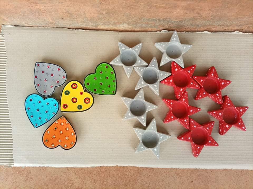 Soapstone Star Tea Lights