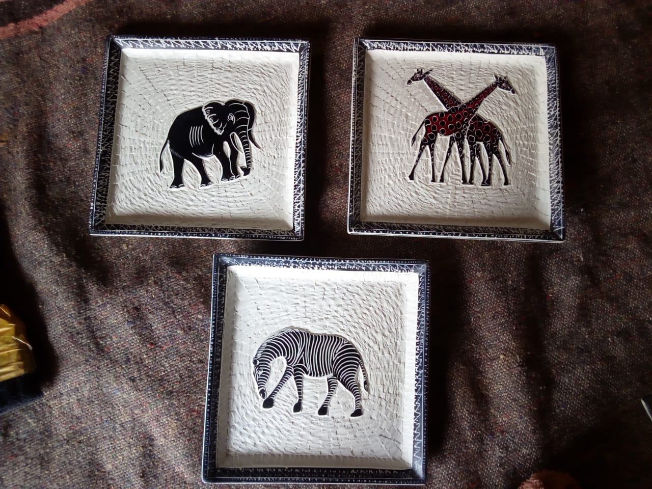 Soapstone Decorative Square Dish