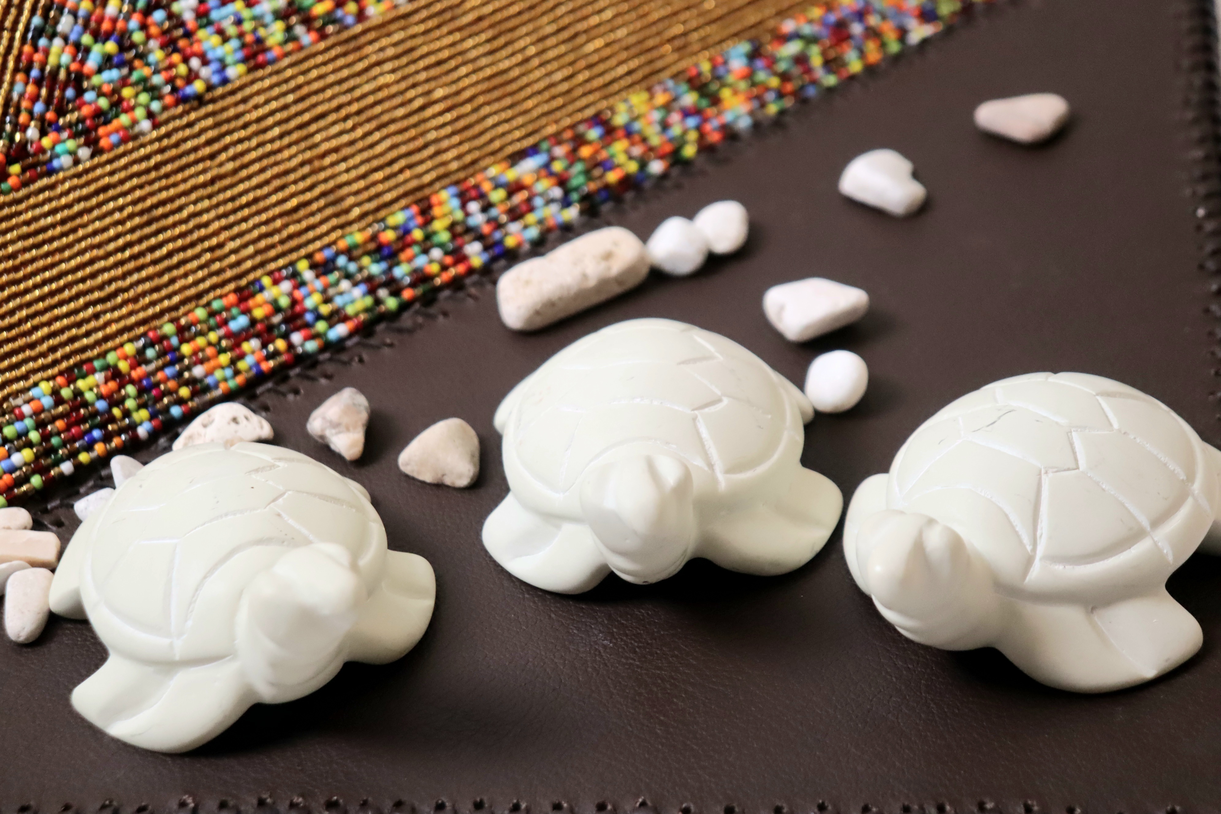 White turtle soapstone