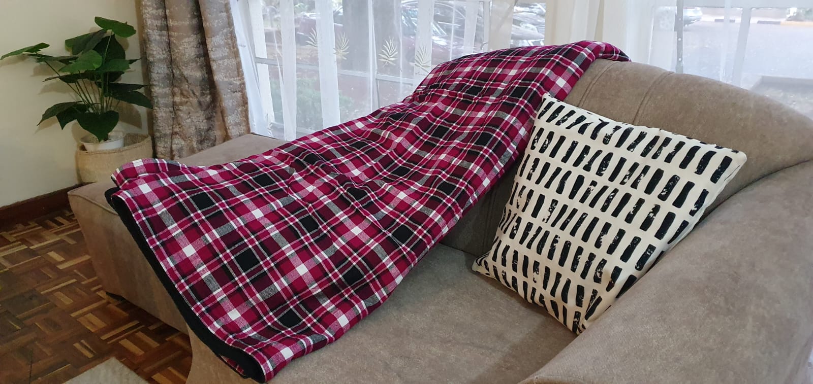 Purple Maasai blanket