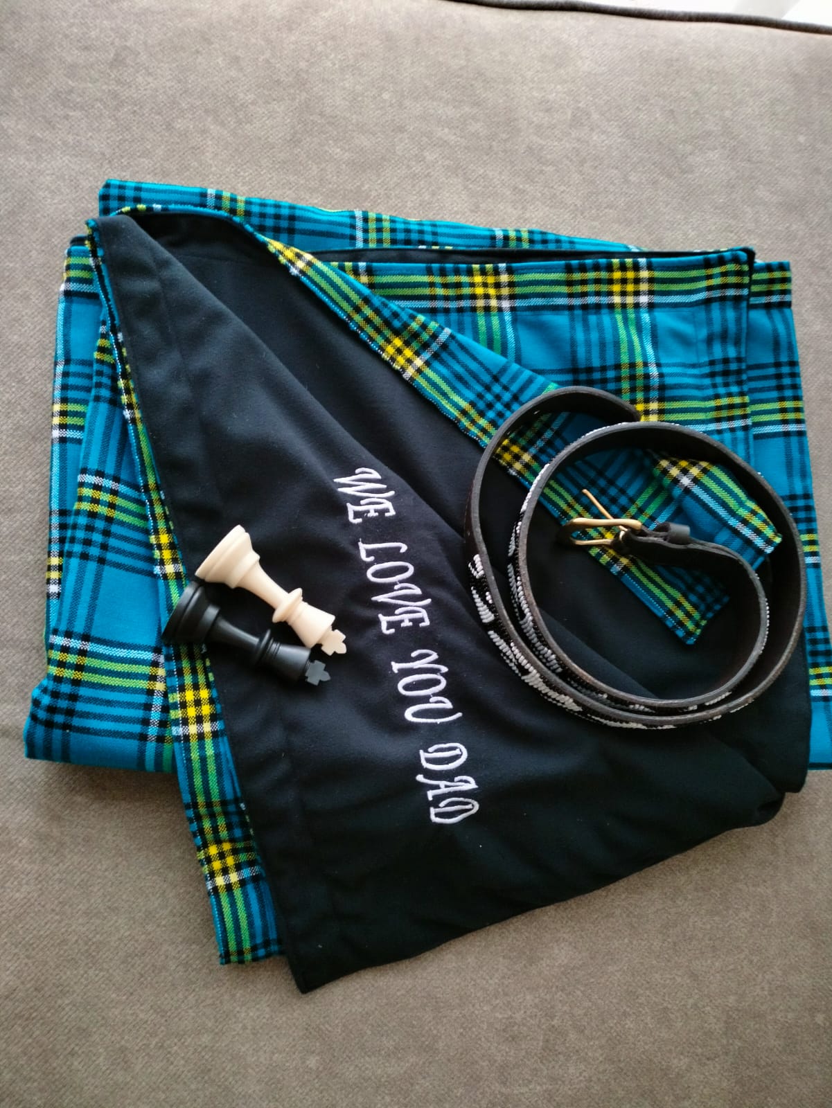 Maasai blanket with Message