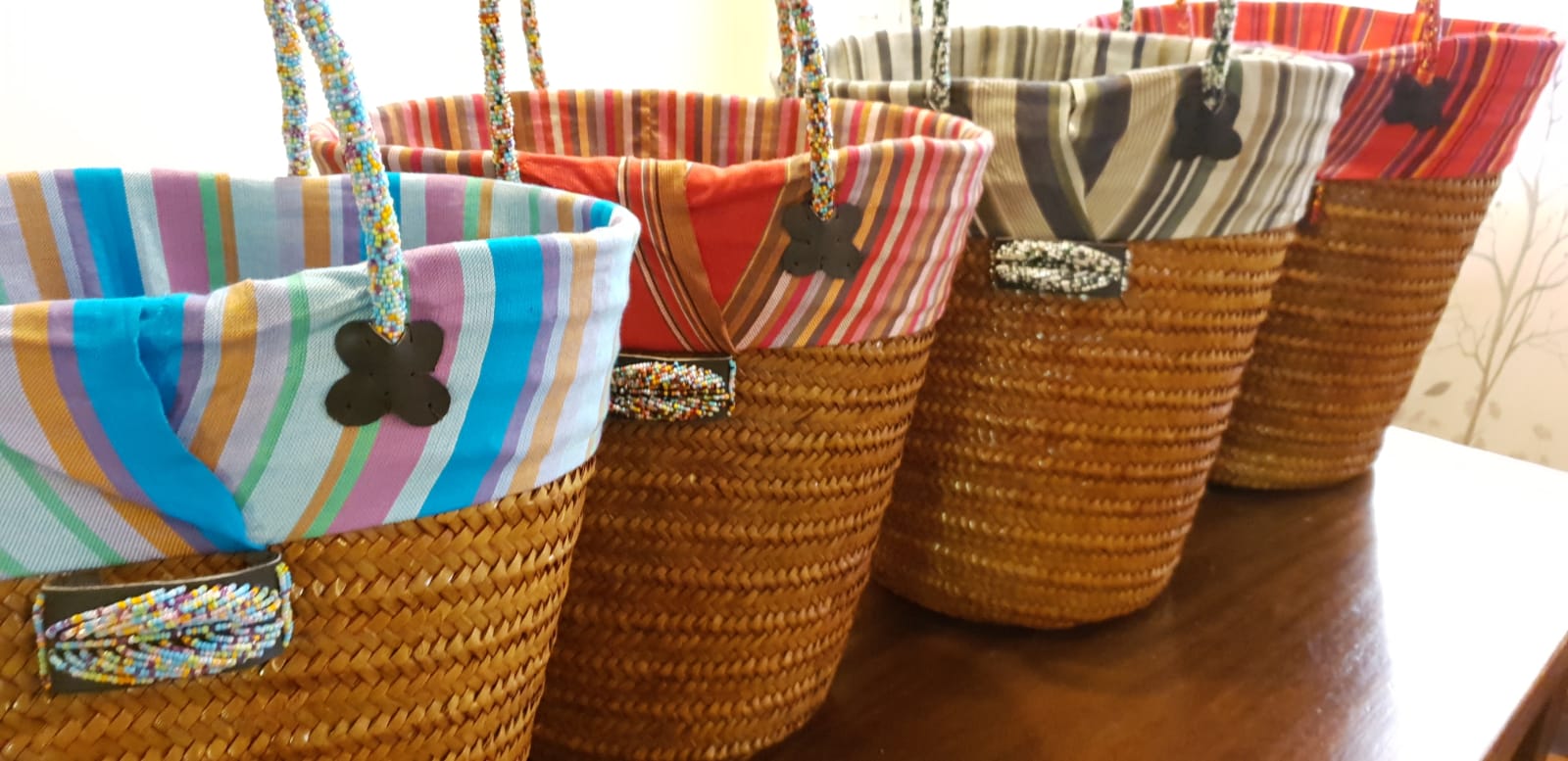 Beach or Picnic Kikoy Baskets