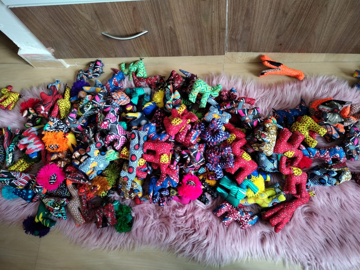 Elephant Kitenge soft toys