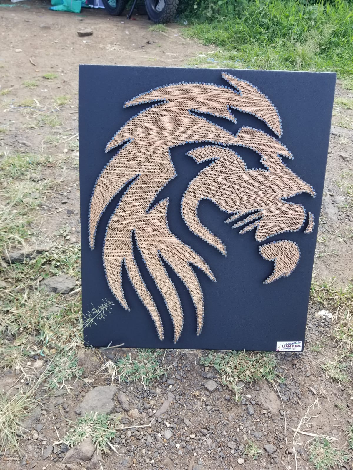 Lion String Art
