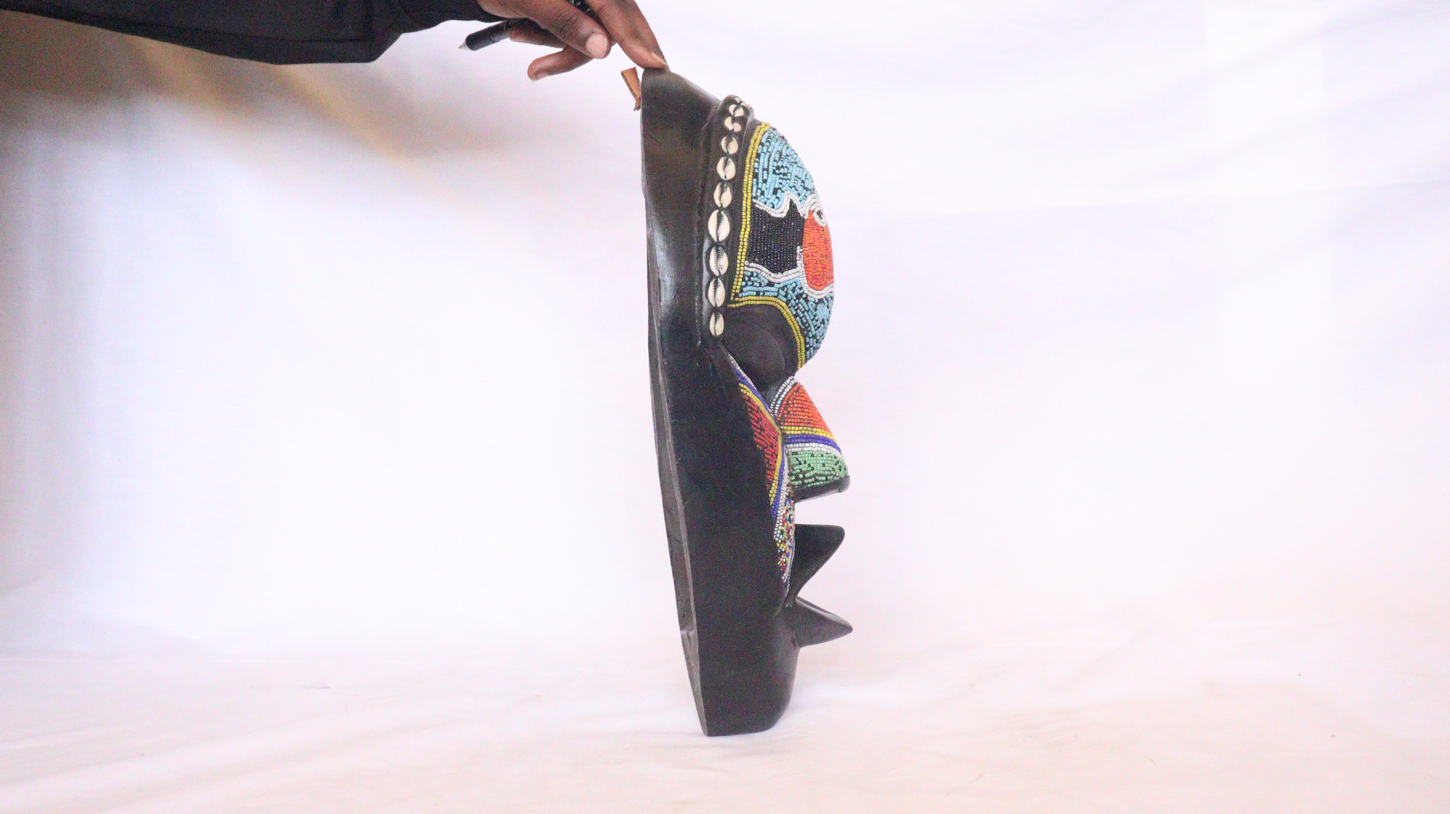 Bakuta beaded mask, African mask, beaded mask.