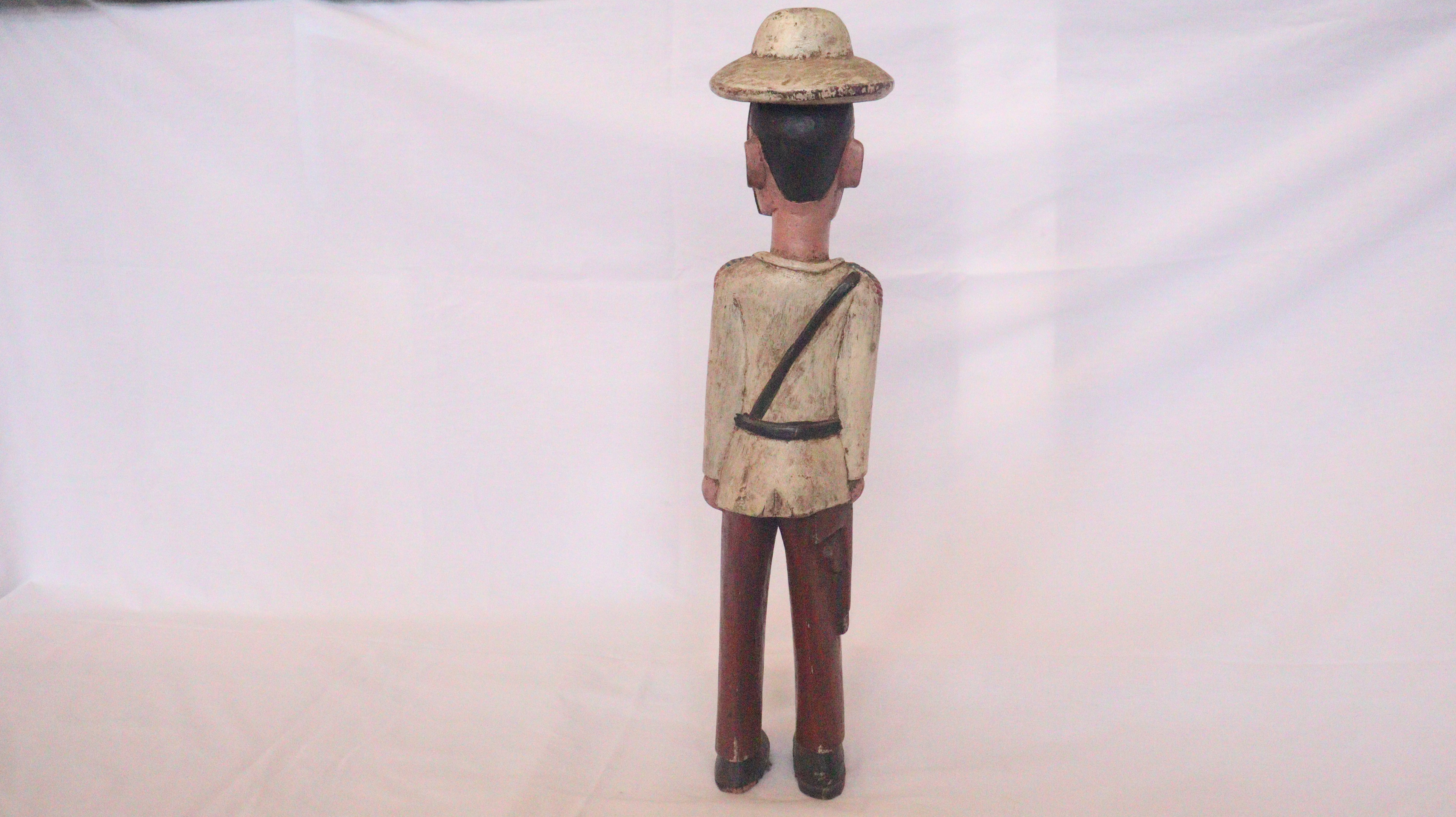 Antiques, Belgium colonial soldier, Colonial soldier, Statue, Soldier statue.