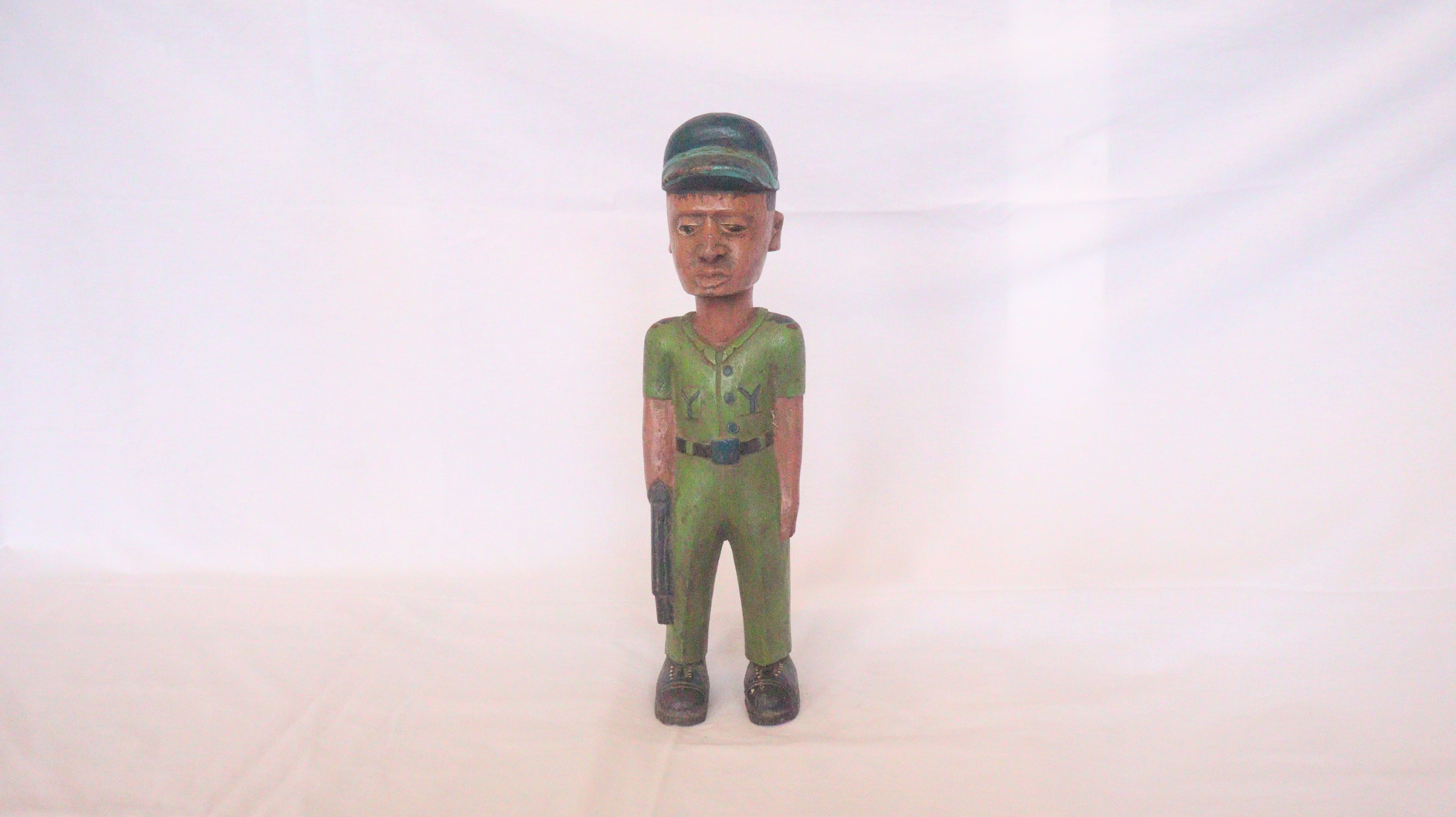 Antiques, Belgium colonial soldier, soldier statue , Belgium soldier statue..