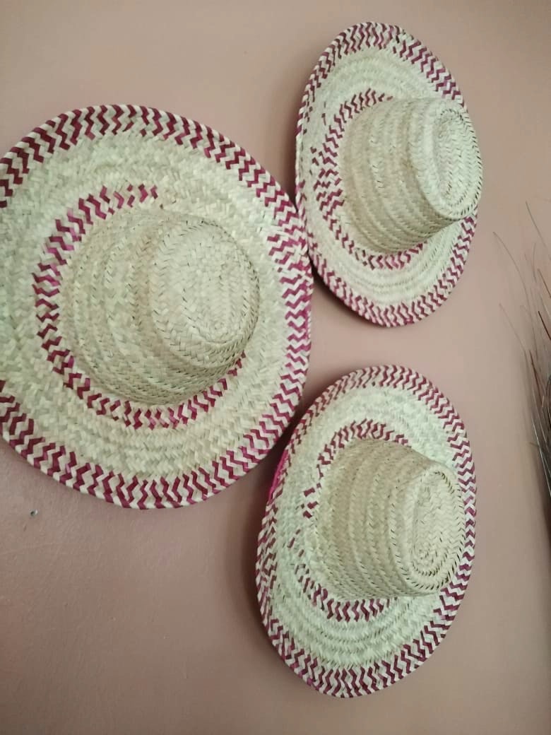 Straw Hats Wall Decor  (set of 3), Straw hats, hats