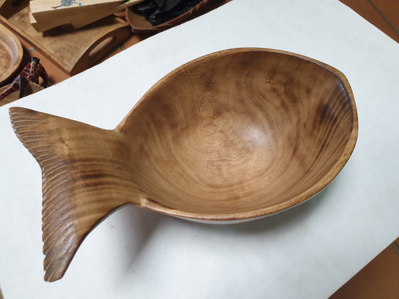 Fish Wood Server Bowl, Wooden server, Server