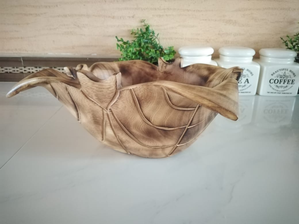 Jacaranda Flower Bowl, Flower shaped wooden bowls, Wooden Bowls