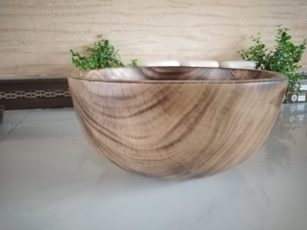 Medium Jacaranda round bowl, Round wooden bowls, Wooden bowls, Bowls
