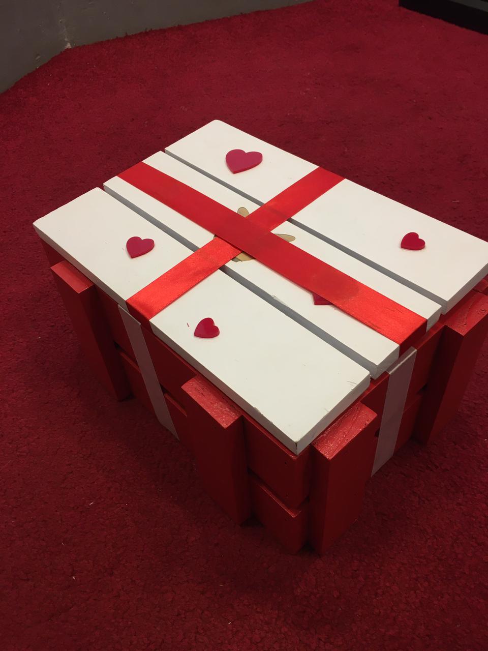 Medium Wooden Crate Gift Box, Gift Box, Wooden gift box