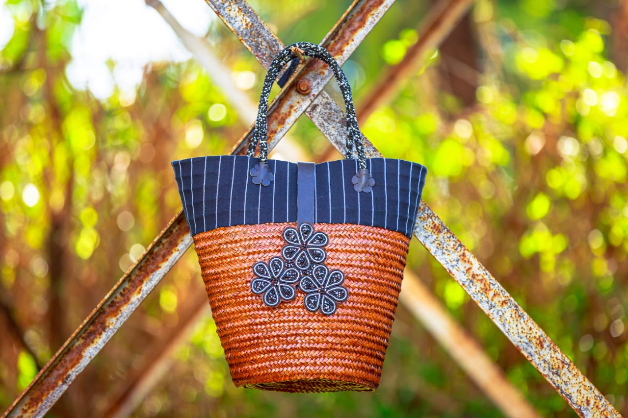 Kikoy basket, Sisal basket, Kenyan kikoy basket, Kenyan basket