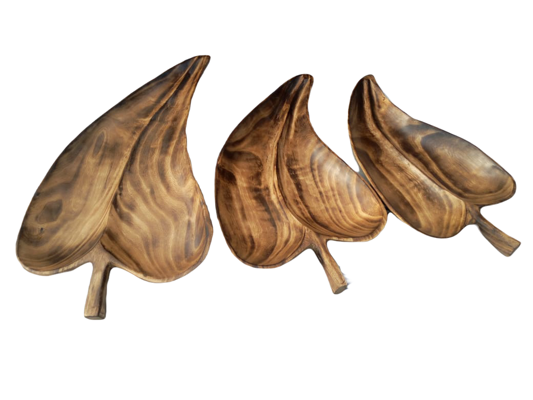 Jacaranda Leaf Trays (Set of 3)