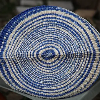 Thick Line Patterned Kiondo Basket (Different colors)