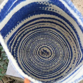 Thick Line Patterned Kiondo Basket (Different colors)