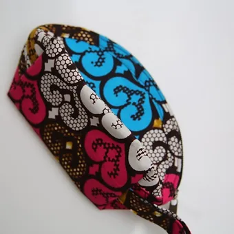 Zip Ankara fabric make up bag (pair)