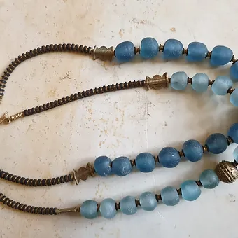 Blue Water Stone Necklaces