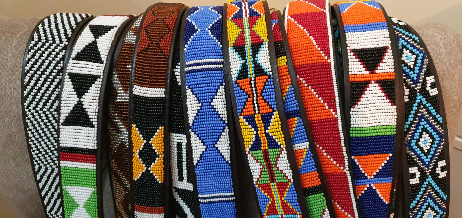Maasai Beaded belts, multicolored Maasai beaded belts, African belts